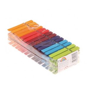 Kolorowe drewniane klamerki, 6+, Grimm's