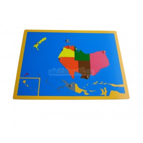 Australia - mapa puzzlowa, 5+, GoMontessori