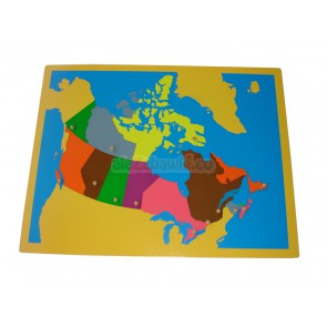Kanada - mapa puzzlowa, 5+, GoMontessori