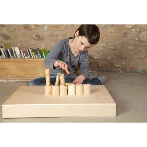 6 pojemników z pokrywką z naturalnego drewna, 10m+, Grapat