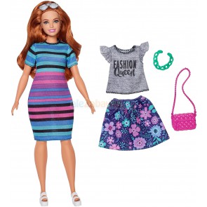 Barbie Fashionistas - Lalka z dodatkowym ubrankiem nr 84 FJF69, 3+, Mattel