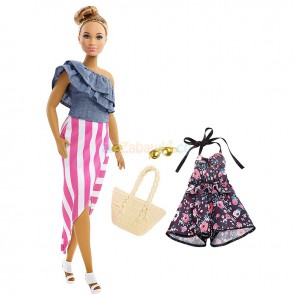 Barbie Fashionistas - Lalka z dodatkowym ubrankiem nr 102 FRY82, 3+, Mattel