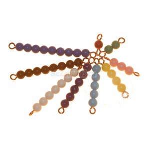 Kolorowe koraliki 1-9 - pomoce Montessori