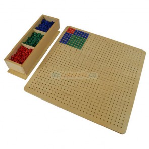 Tablica algebraiczna z dziurkami na kołeczki, 8+, GoMontessori