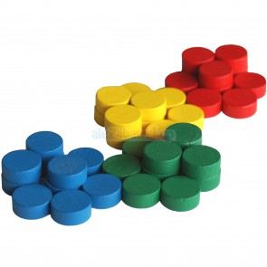 Kolorowe żetony do tacy do sortowania, 3+, GoMontessori