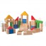 Drewniane klocki kolorowe (50 sztuk), Plan Toys PLTO-5535 - Sklep www.aleZabawki.co