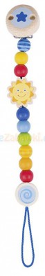 Łańcuszek do smoczka słoneczko, Goki 736340 - Sklep www.aleZabawki.co