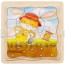 Drewniana układanka warstwowa, Wegetacja roślin, 3+, Goki - Sklep www.aleZabawki.co