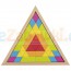 Puzzle, mozaika w trójkątnym pudełku - kolory tęczowe, 2+, Goki - Sklep www.aleZabawki.co