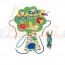 Sznurowanka Drzewko, nauka przeplatania, Goki 58945 - Sklep www.aleZabawki.co