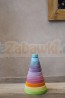 Duża pastelowa wieża stożkowa 0+ Grimm's - Sklep www.aleZabawki.co
