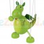 Drewniana marionetka wzór Smok, Goki 51754 - Sklep www.aleZabawki.co
