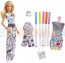 Barbie Crayola Zestaw Kolorowa Moda